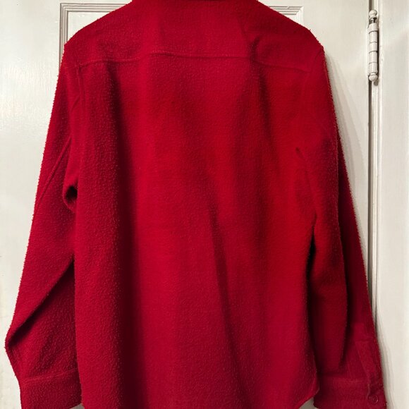 Todd Snyder Italian Boucle Overshirt in Red * Size Medium - Picture 3 of 9